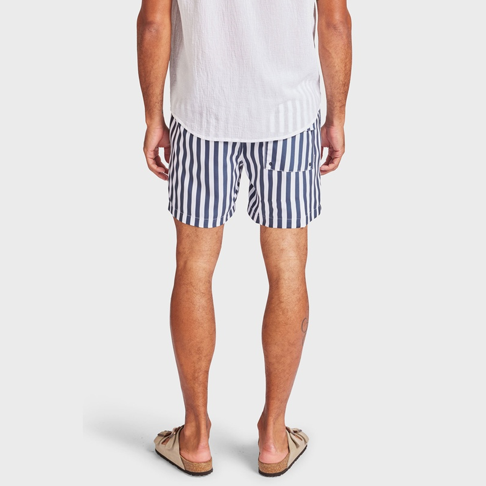Trucker Stripe Casual Shorts