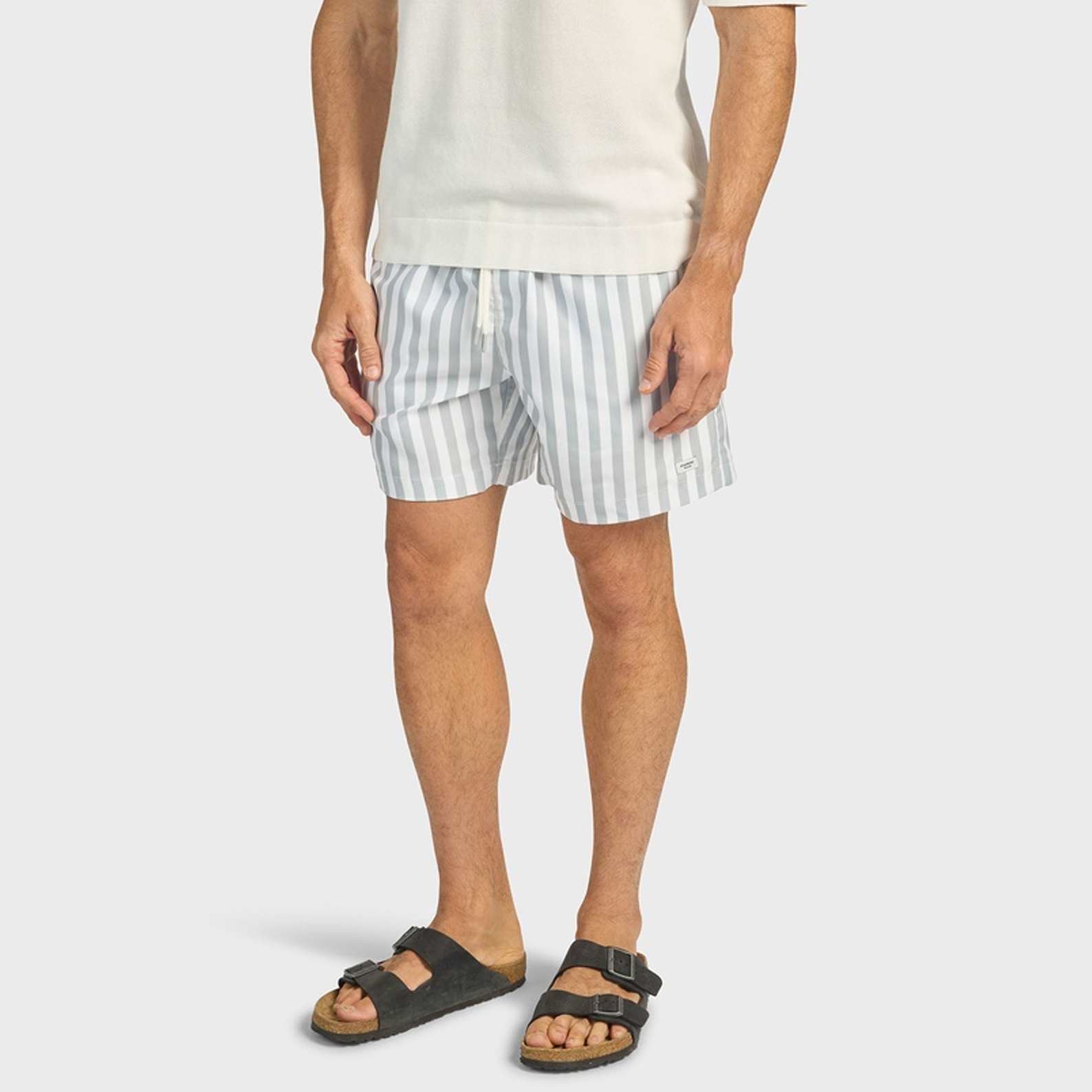 Trucker Stripe Casual Shorts