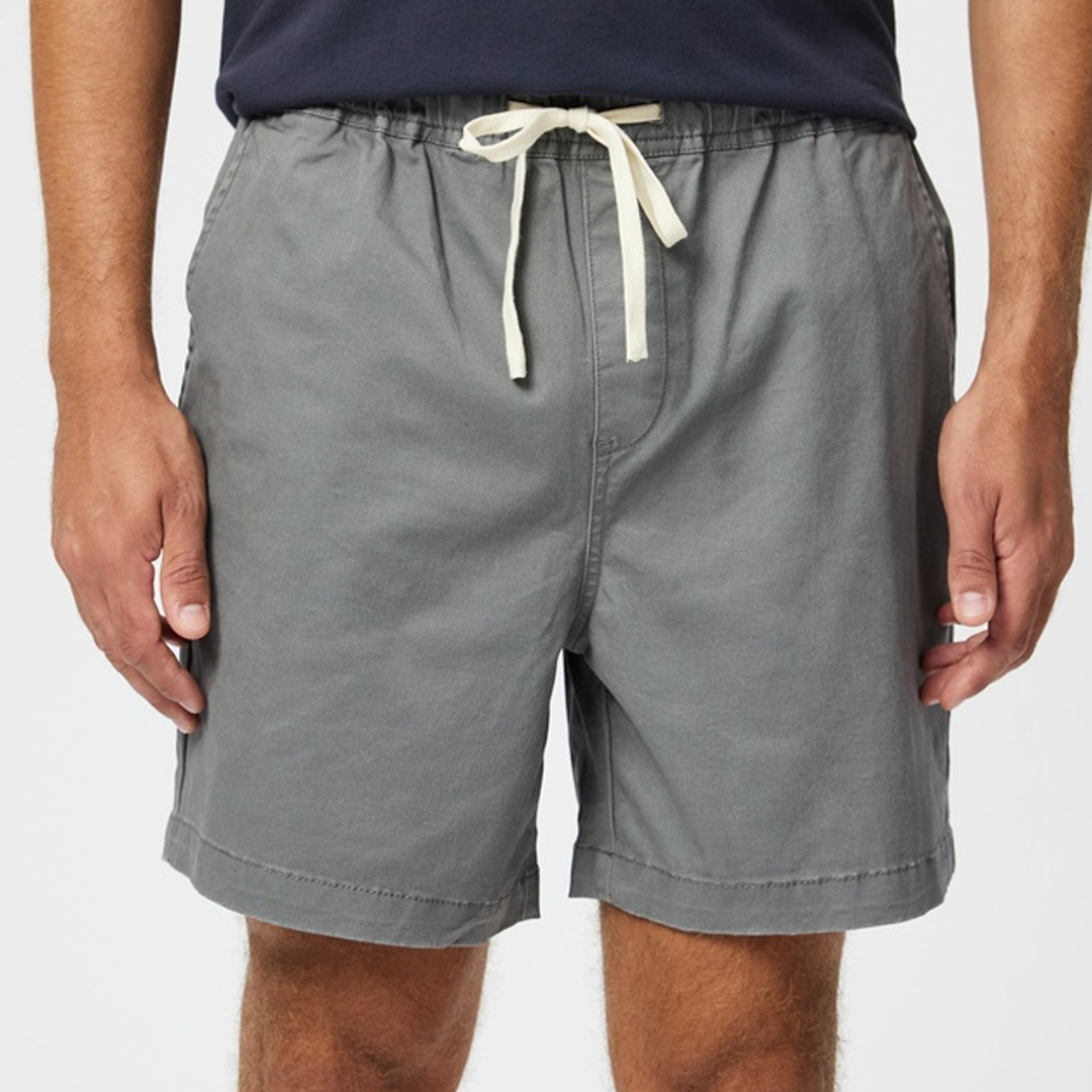 Washed Straight Shorts