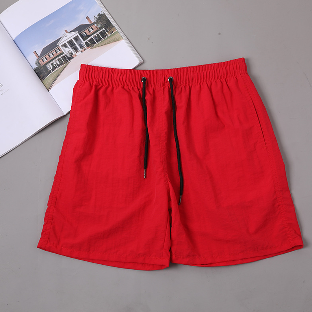 Solid Color Casual Shorts Beach Trendy Beach Pants Men