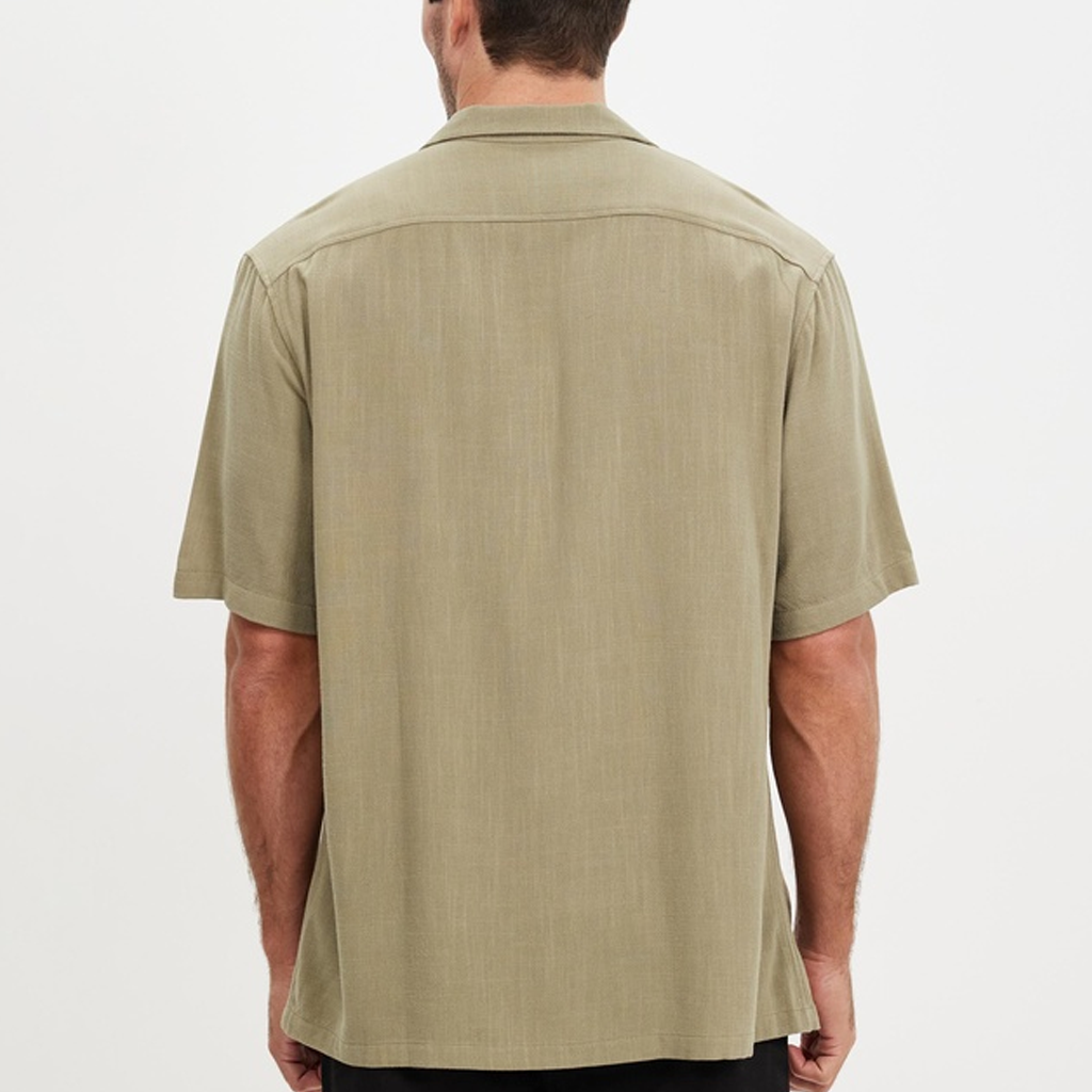 Textured Linen Resort Shirt