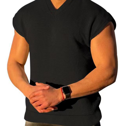 V-Neck Men's Vest New Summer Vest Sports Fitness Trend Men's Wear