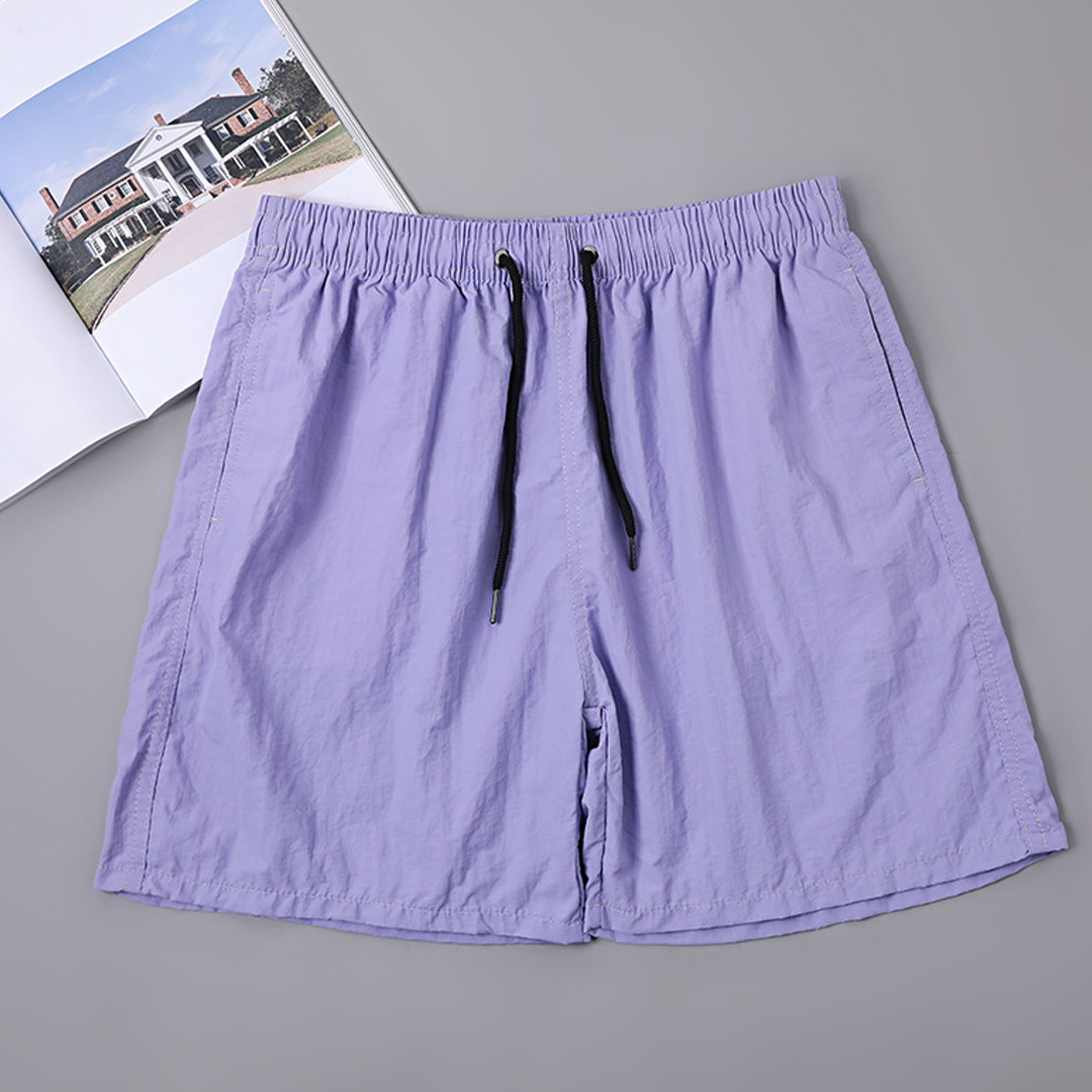Solid Color Casual Shorts Beach Trendy Beach Pants Men