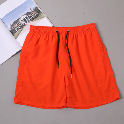 Solid Color Casual Shorts Beach Trendy Beach Pants Men