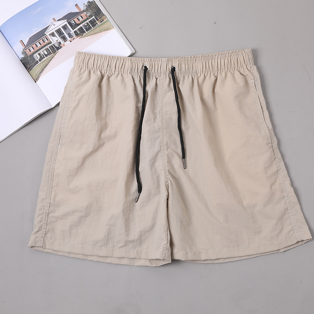 Solid Color Casual Shorts Beach Trendy Beach Pants Men