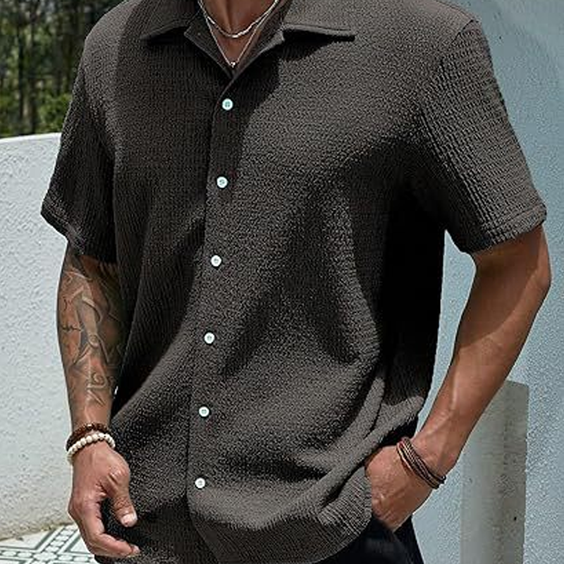 Men's Textured Knit Shirt