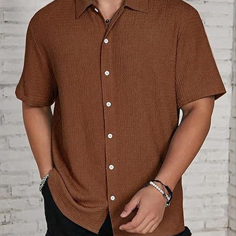 Men's Textured Knit Shirt