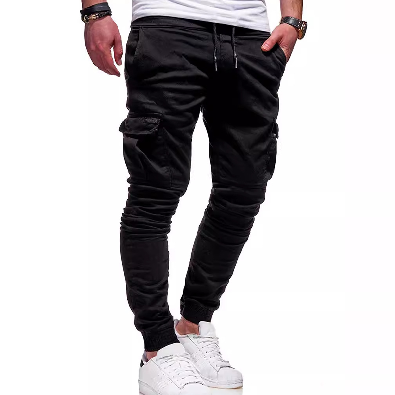 Autumn And Winter Three-Dimensional Patch Pocket Slim Pants