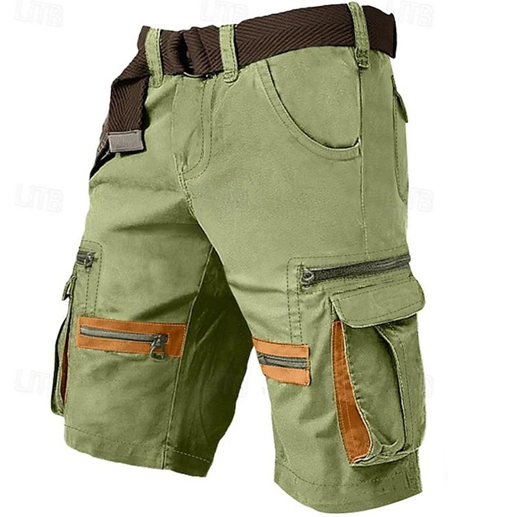 Men's Cargo Shorts Shorts Casual Shorts(Belt Included) 🔥24-hour deliv