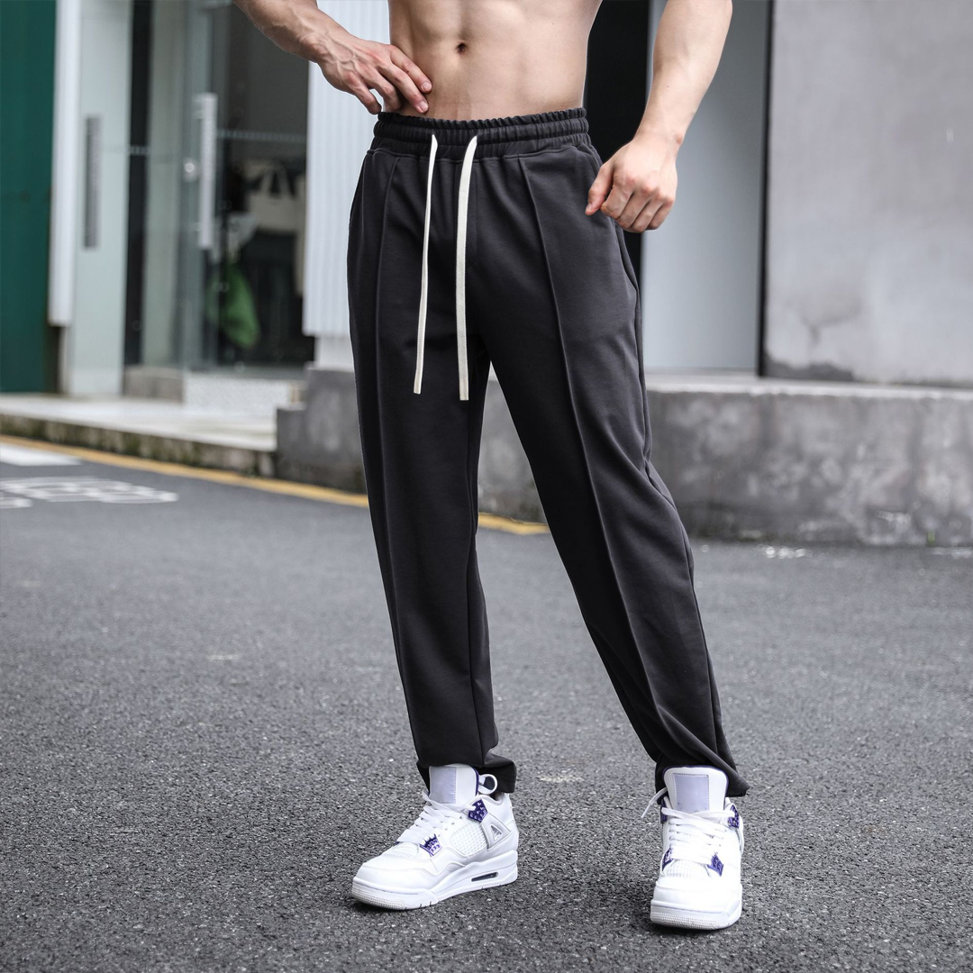 Men's Casual Loose Everyday Wear Straight Trousers