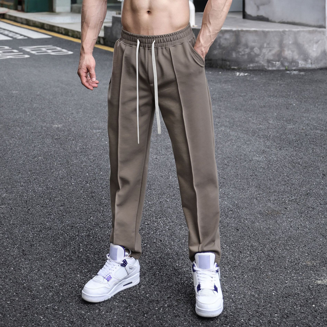 Men's Casual Loose Everyday Wear Straight Trousers