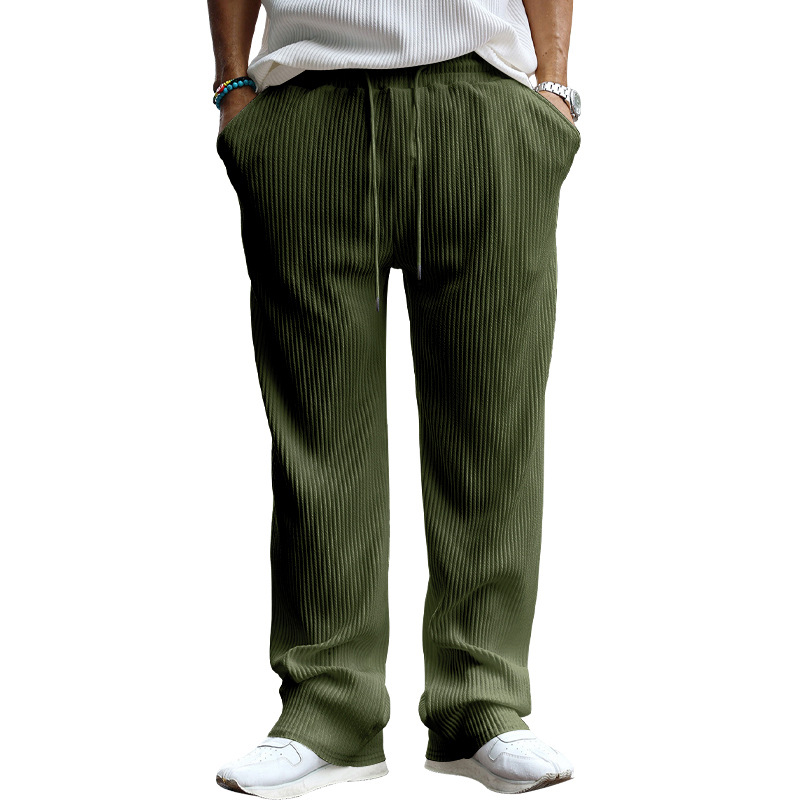 Men's Corduroy Casual Versatile Loose Trousers Cool And Breathable