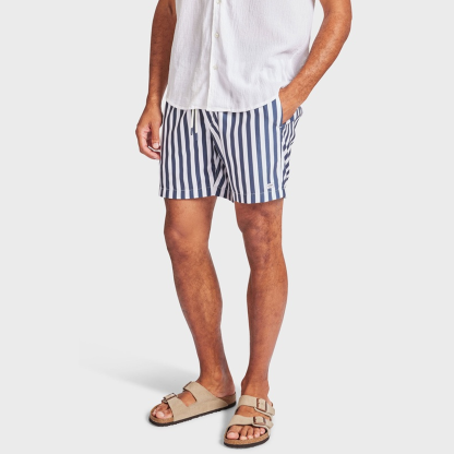 Trucker Stripe Casual Shorts