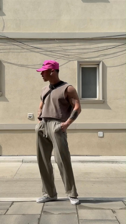 Men's Casual Loose Everyday Wear Straight Trousers