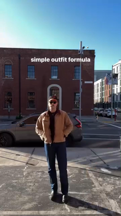 Retro American Work Jacket Loose And Versatile