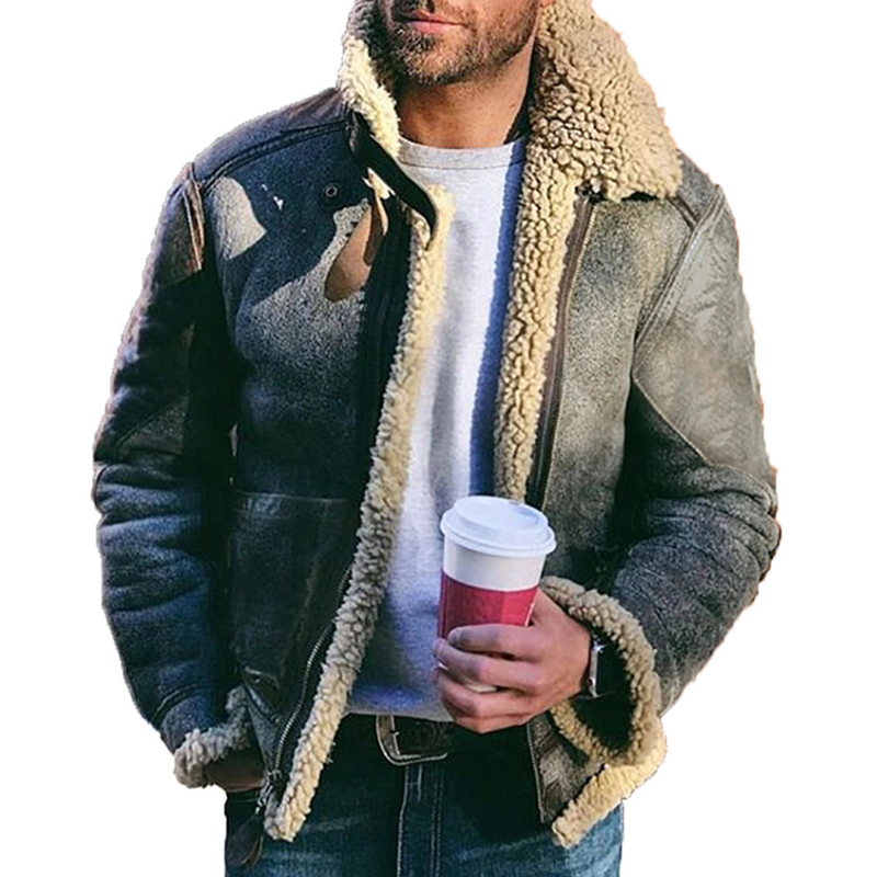 Long sleeved casual cotton three-dimensional patch pocket stand up collar for casual and trendy men's jackets and outerwear