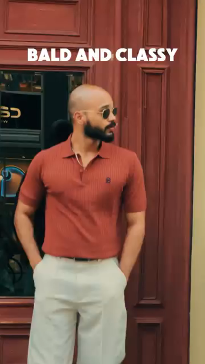 Men's Tight Short-Sleeved T-Shirt, V-Neck Design, Casual And Versatile Style, Retro Style Shows The Perfect Figure