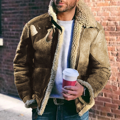 Long sleeved casual cotton three-dimensional patch pocket stand up collar for casual and trendy men's jackets and outerwear