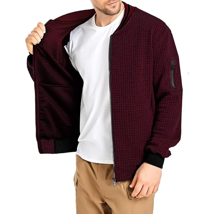 Men's Lightweight Jackets Casual Bomber Jackets Varsity Jackets