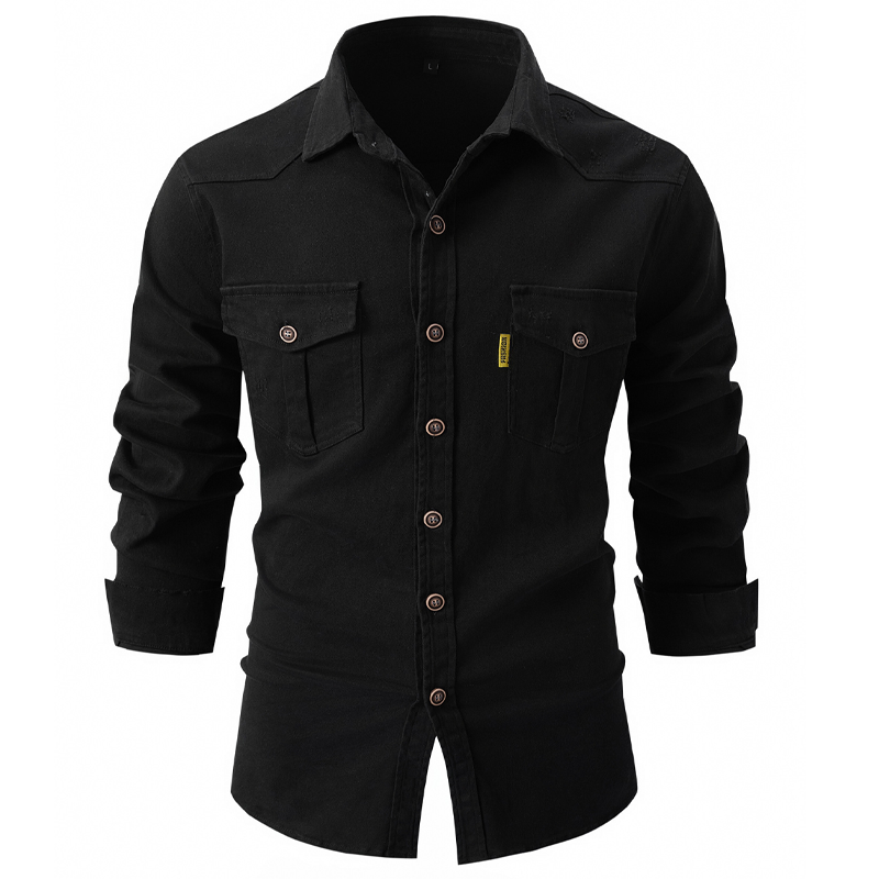 Men's Stretchable Cotton Casual Fashion Men's Long Sleeve Shirt