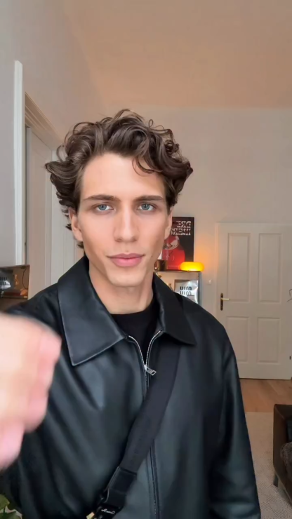 Men's New Textured Leather Jacket, Short Padded Coat with Minimalist Design, Old Money Style Winter Jacket, Cleanfit Style Outfit