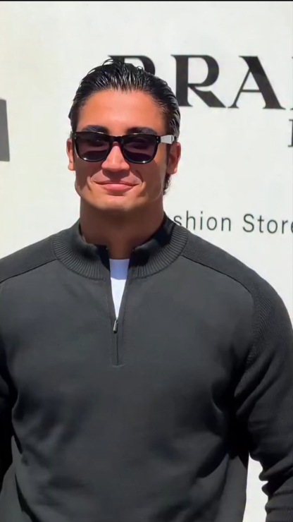 Men's Autumn/Winter Half-Zip Hoodie – Stand Collar Fleece Lined Sweatshirt, Trendy & Versatile, Ideal for Casual Layering