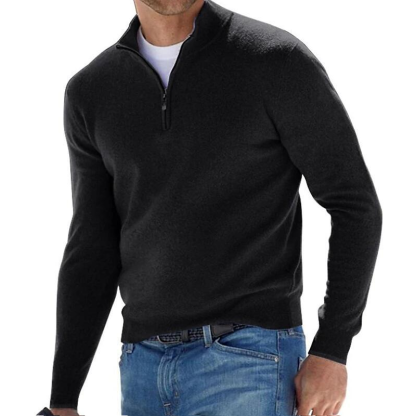 Autumn And Winter Long Sleeve Cashmere Coat Men's Base Shirt