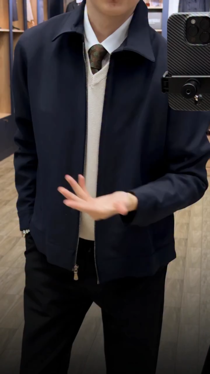 Men's Fall & Winter Jacket – Mature & Sophisticated Outerwear for a Polished Look, Ideal for Cold Weather