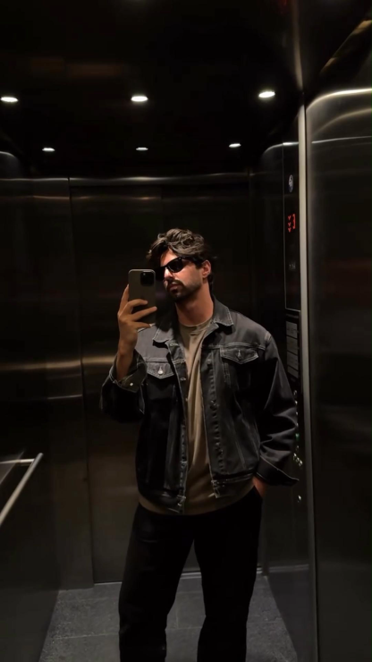 Men's Denim Jacket Spring And Autumn Retro Handsome Workwear Casual Jacket