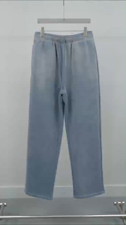 Retro Heavyweight Casual Sports Suit, 420GSM Vintage Zipper Hoodie and Sweatpants, Washed and Distressed Unisex Sportswear, Warm and Comfortable for Transitional Seasons