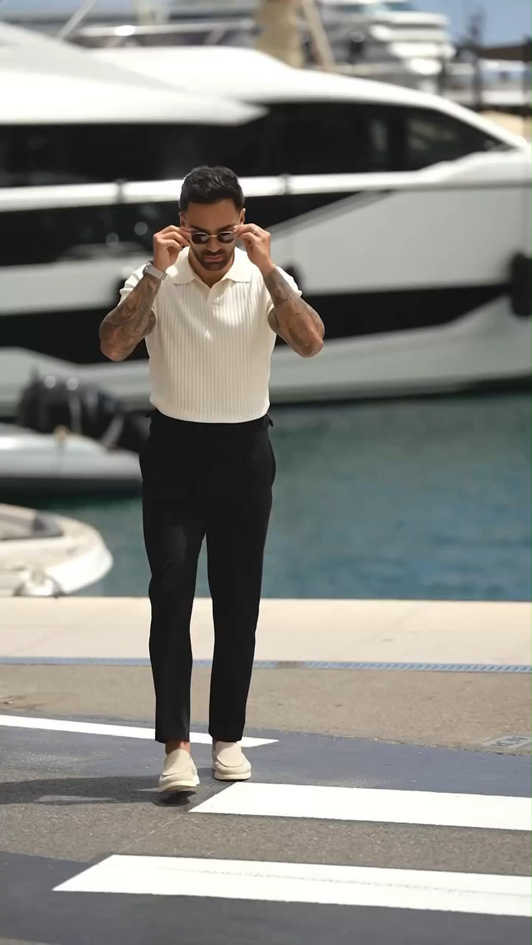 Men's White Polo Shirt Breathable Summer Essential