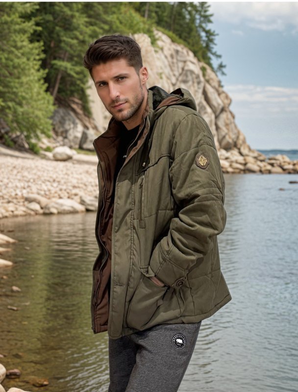 Men's Winter Jacket Parka Mid-Length Plus Velvet Thick Warm Multi Pocket Jackets Solid Parka Male Coat