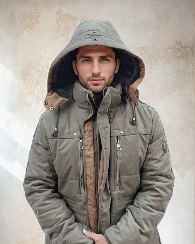 Men's Winter Jacket Parka Mid-Length Plus Velvet Thick Warm Multi Pocket Jackets Solid Parka Male Coat