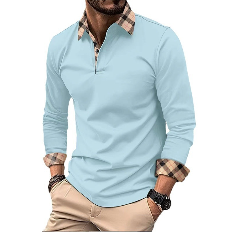 Fashionable Slim Fit Men's T-shirt Polo Shirt