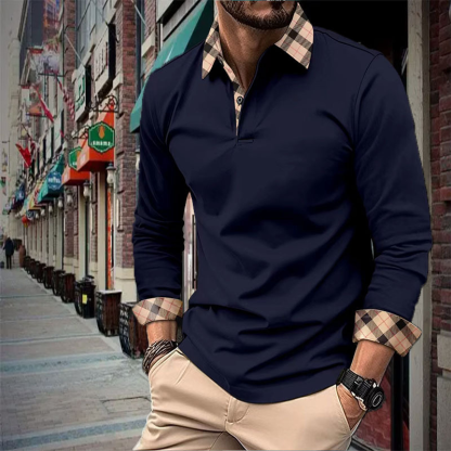 Fashionable Slim Fit Men's T-shirt Polo Shirt