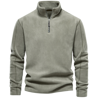 New autumn and winter stand-up collar half-zip long-sleeved sweatshirt stand-up collar trendy versatile men's polar fleece top