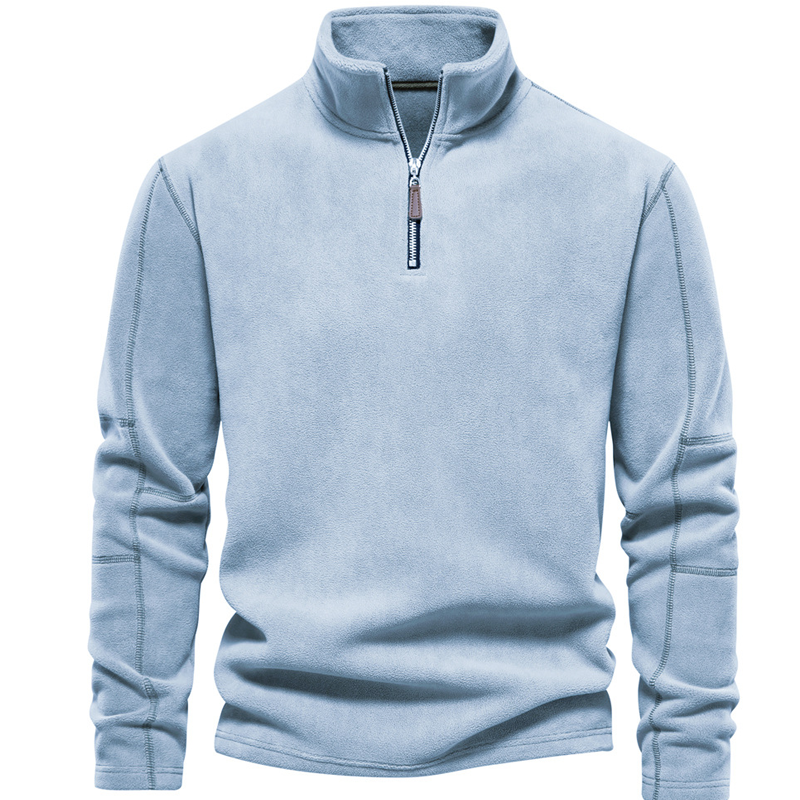 New autumn and winter stand-up collar half-zip long-sleeved sweatshirt