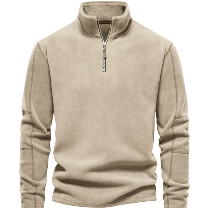 New autumn and winter stand-up collar half-zip long-sleeved sweatshirt stand-up collar trendy versatile men's polar fleece top