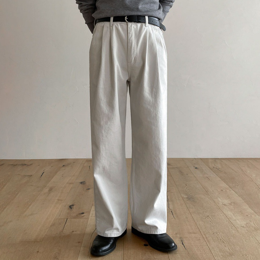 Men'S Simple And Versatile Slim-Fit Trousers