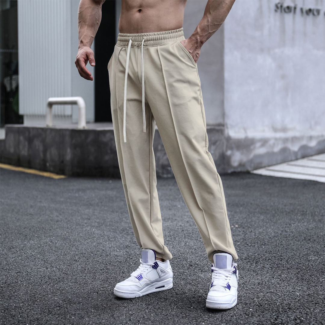 Men's Casual Loose Everyday Wear Straight Trousers