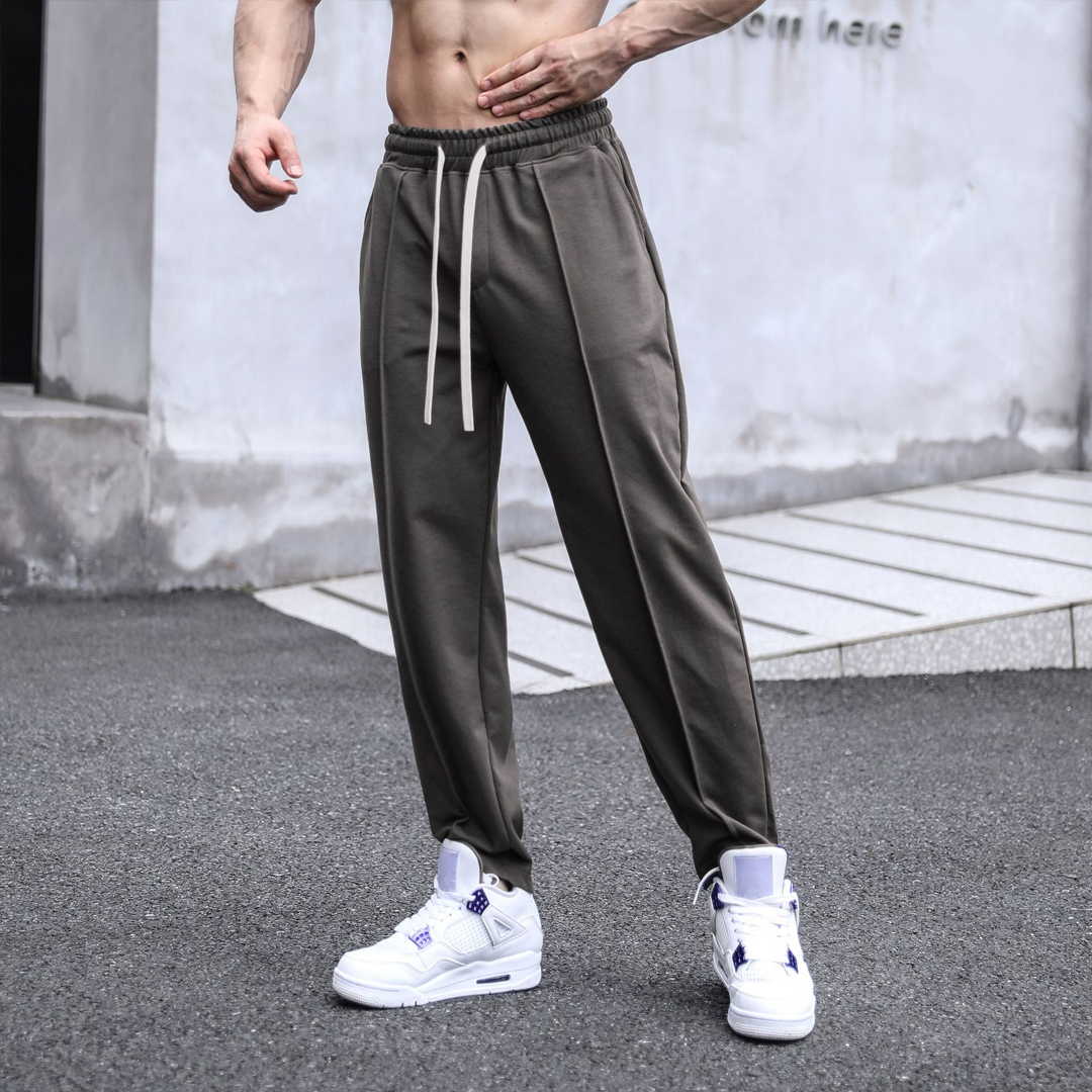 Men's Casual Loose Everyday Wear Straight Trousers