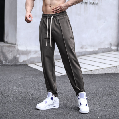 Men's Casual Loose Everyday Wear Straight Trousers