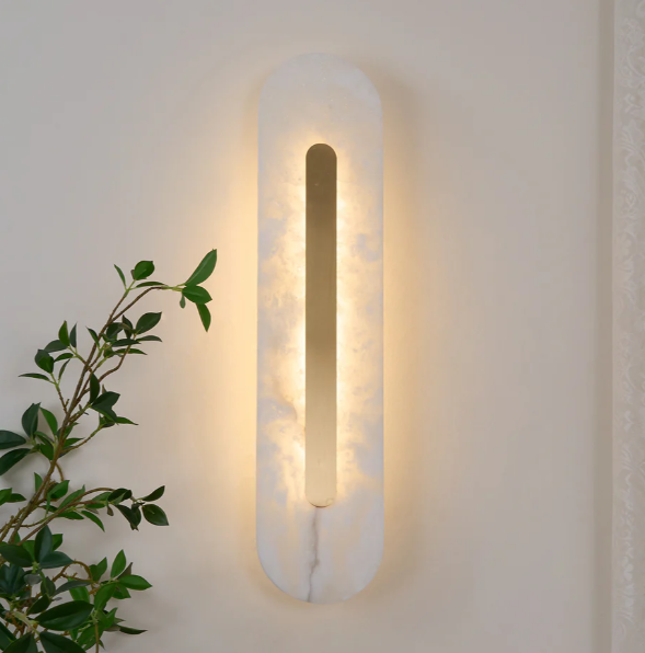 Ozawa Modern abgerundet Alabaster Wandleuchte Schlafzimmer Flur Wohnzimmer