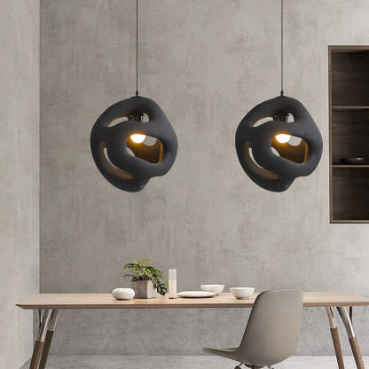 Byers Design LED Pendelleuchte Weiß/Schwarz Ess/Wohn/Schlafzimmer Metall&Harz