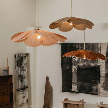 Renée LED Pendelleuchte Modern Fanja Wohnzimmer Schlafzimmer, 2 Farben, Metall Stoff