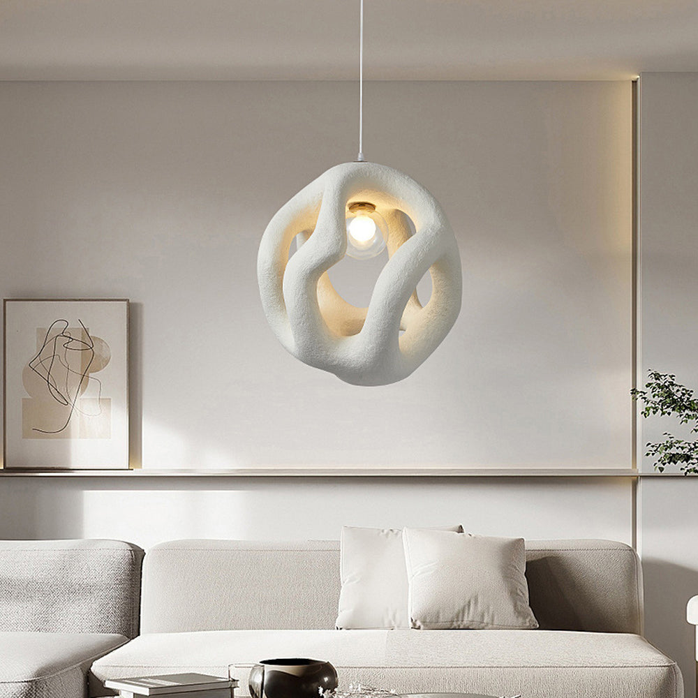 Byers Design LED Pendelleuchte Weiß/Schwarz Ess/Wohn/Schlafzimmer Metall&Harz