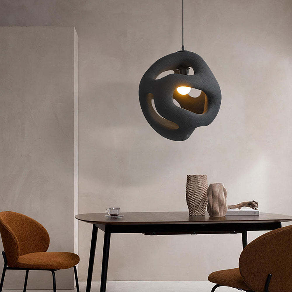 Byers Design LED Pendelleuchte Weiß/Schwarz Ess/Wohn/Schlafzimmer Metall&Harz