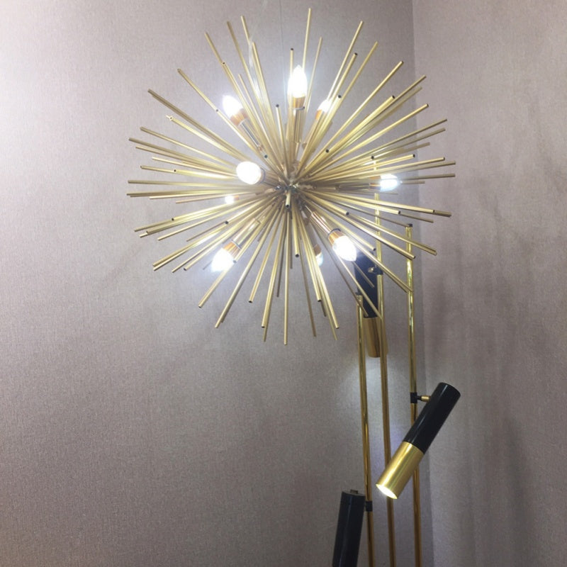 Colon Modern LED Kronleuchter Gold Metall Wohnzimmer/Schlafzimmer