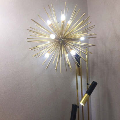 Colon Modern LED Kronleuchter Gold Metall Wohnzimmer/Schlafzimmer