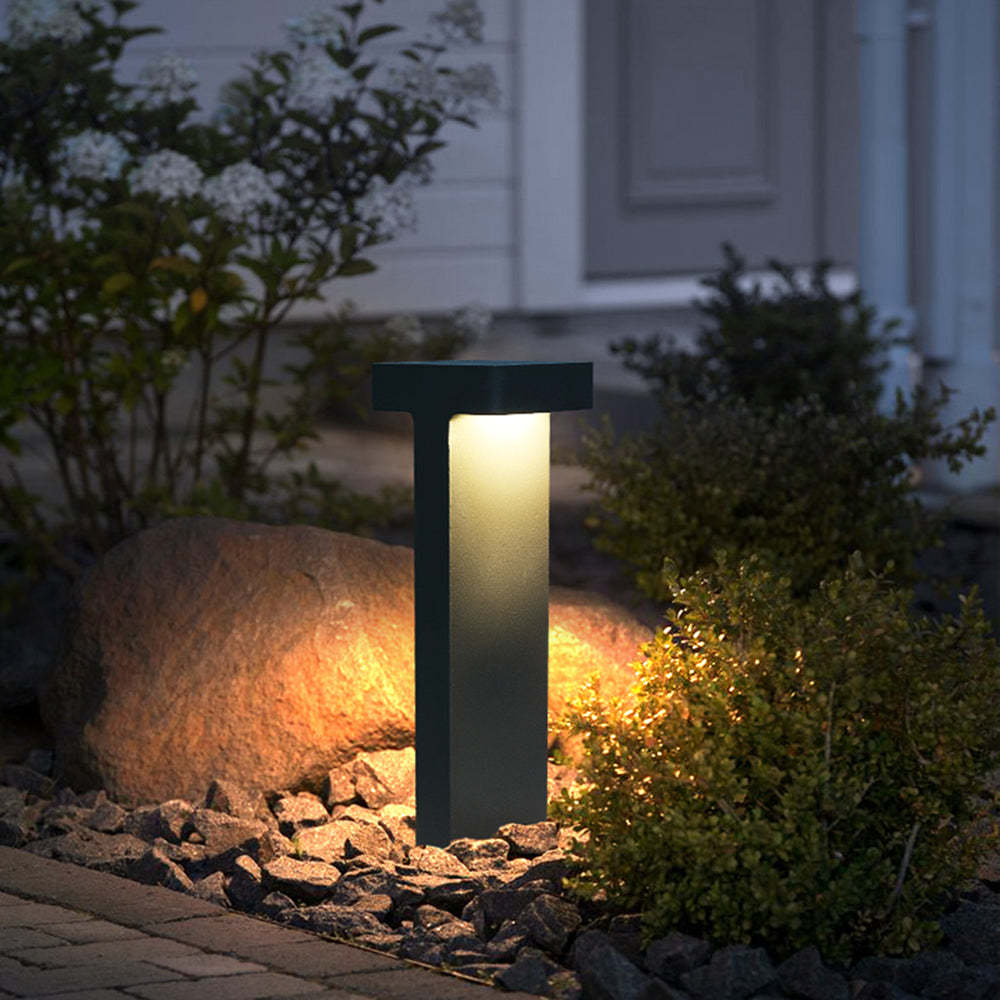 Pena Modern LED T-förmig Außenleuchte Metall Glas Gärten Terrassen